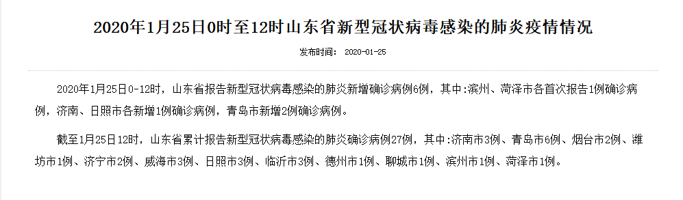 山东肺炎确诊病例最新动态更新