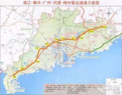 梅广湛高铁最新规划图,连接未来的高速交通网络