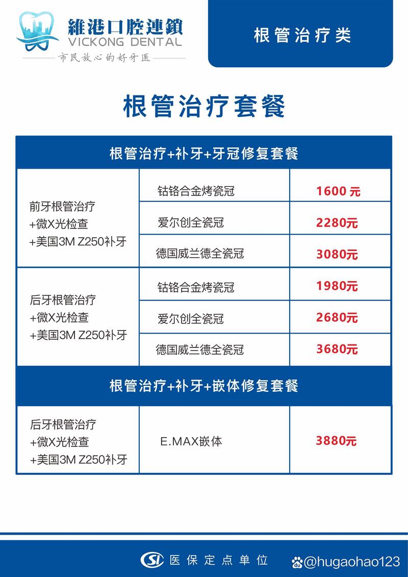 根管治疗后牙冠价格表，探索自信征程中的变化力量与价格透明度